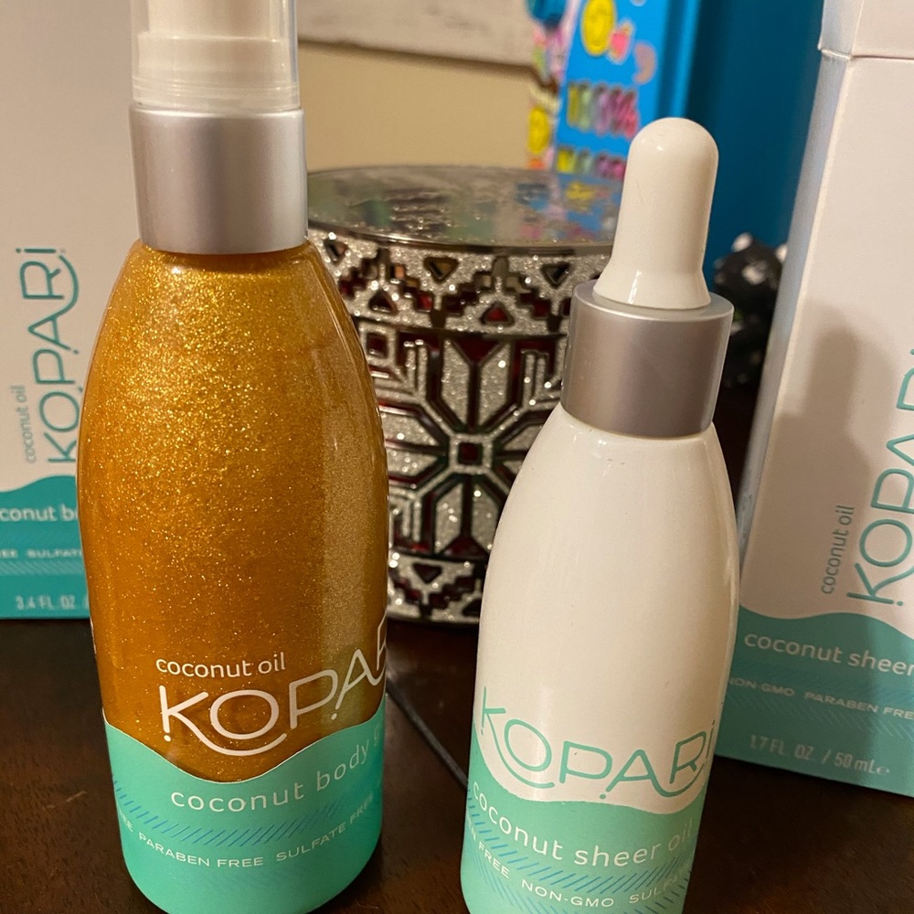 Kopari coconut body glow and sheer oil